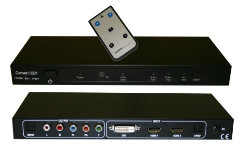 Multifunctional Home Theatre Switcher Input:HDMIX2+DVI+SPDIF Audio