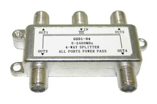 Digiwave 4 Way Splitter for 5 to 2400Mhz