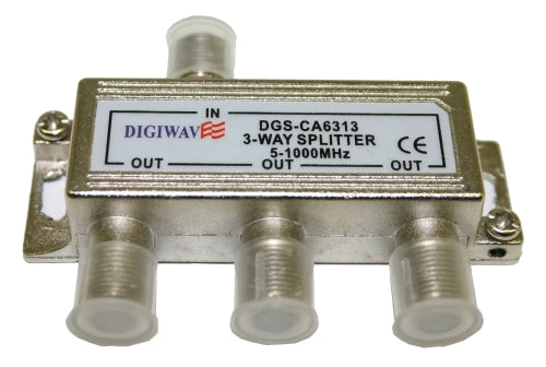 Digiwave 3 Way Splitter for 5 to 1000Mhz