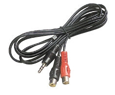 3.5mm Stereo Male to 2XRCA Female Cable 1.8m