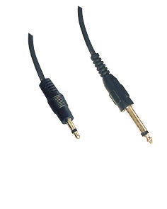 3.5mm Mono Male to 6.35mm Mono Male OD4mm Cable 1.8m