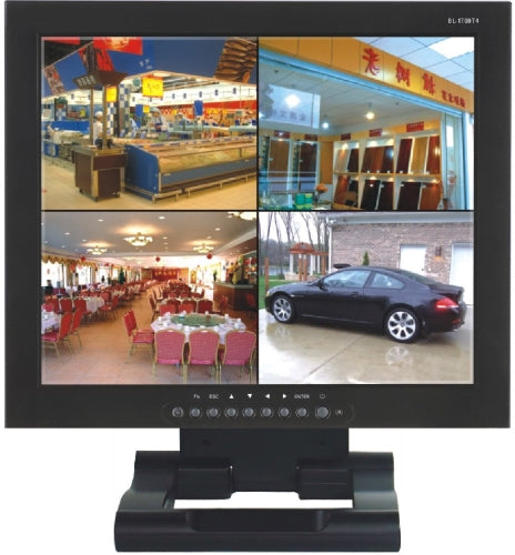 17 LCD Monitor w/4 CH real-time Built-in MJPEG DVR