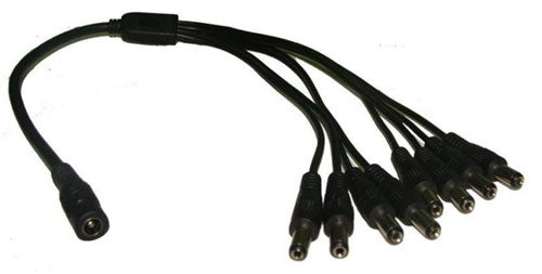 1 to 8 cable power cable splitter