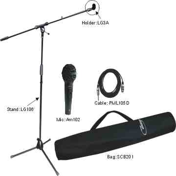TygerClaw Professional Microphone Stand Kit