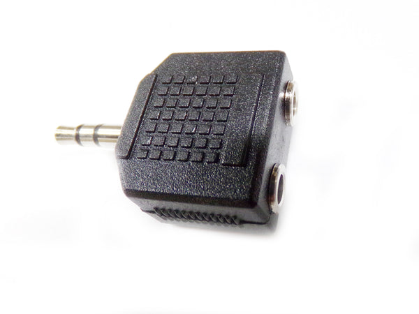 3.5mm Stereo Plug to 2X3.5mm Stereo Jack Adaptor