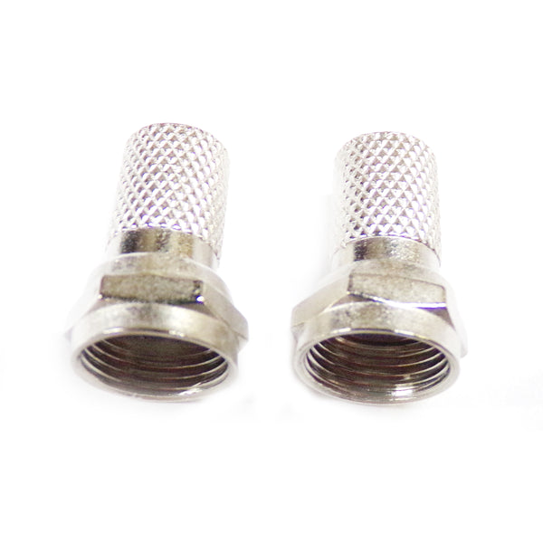 F Male Twist On RG59/U (2pcs/PK)