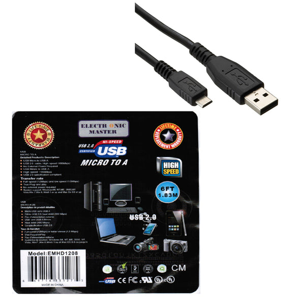 Electronic Master 3 Feet Micro to USB Cable