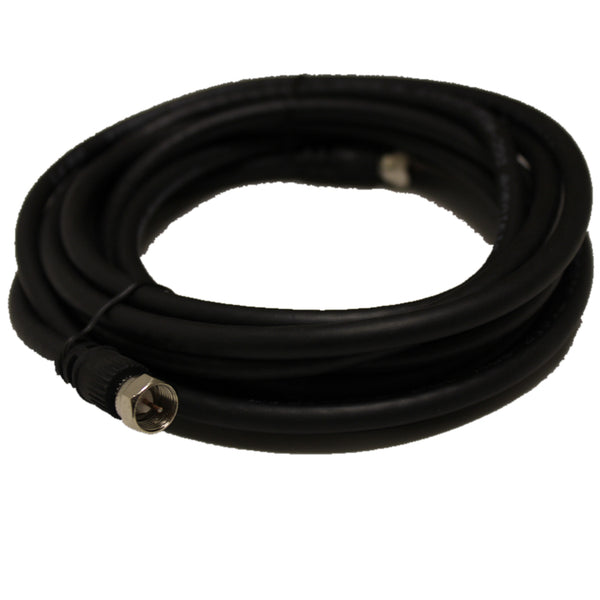 Digiwave 12-Ft RG6 Coaxial Cable with F connector-60% Braid(Black)