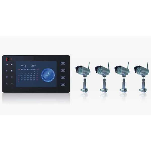 Wireless Digital Surveillance System with Video Recorder & 4 cameras