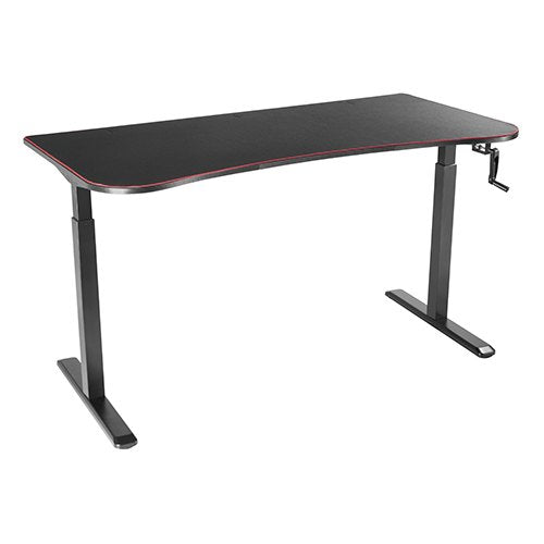 TygerClaw "TYDS140030" Manual Height Adjustable Gaming Desk