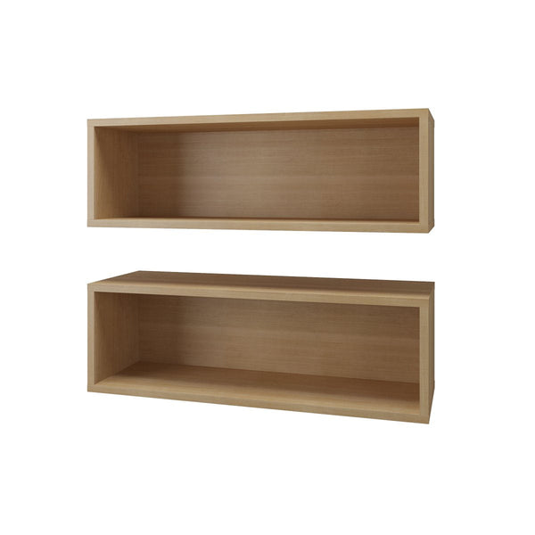 TygerClaw Wall Shelves (2) Natural Maple-TYDS9223505
