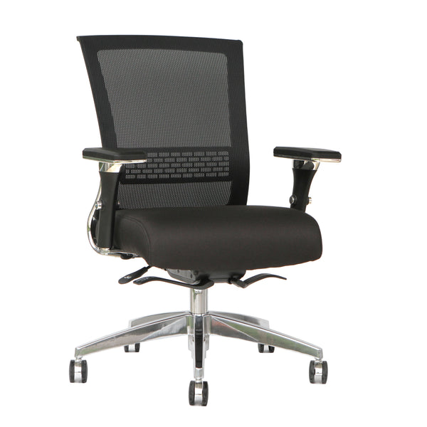 TygerClaw Mesh Mid Back and Fabric Seat Office Chair